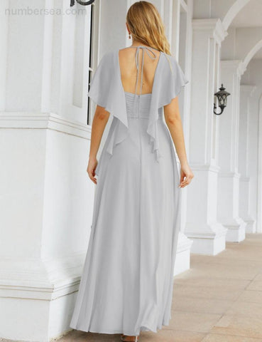 Numbersea Bridesmaid Dresses Backless Formal Prom Gowns for Evening Party Mother of The Bride Dress 28040