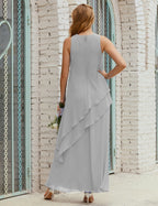 Chiffon Long Plus Size Mother of Bride Dresses Formal Bridesmaid Prom Gown SY28019