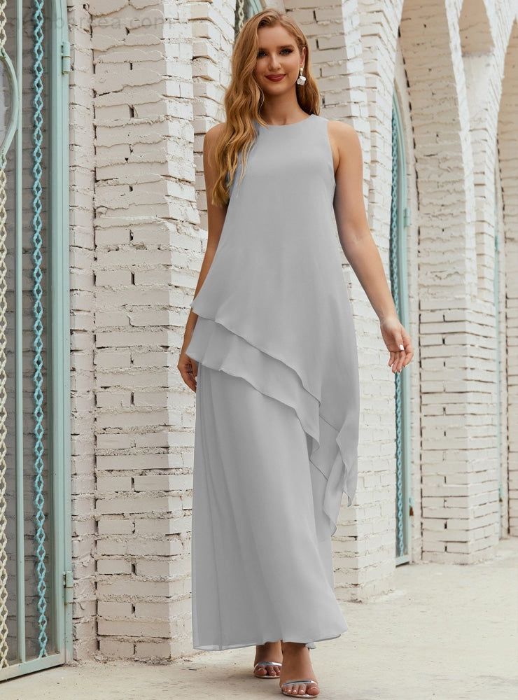 Chiffon Long Plus Size Mother of Bride Dresses Formal Bridesmaid Prom Gown SY28019