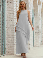 Chiffon Long Plus Size Mother of Bride Dresses Formal Bridesmaid Prom Gown SY28019