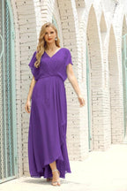 Numbersea Mother of The Bride Dresses Plus Size V-Neck Floor Length Formal Prom Dress for Wedding Guest 28020 by numbersea