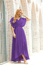 Numbersea Mother of The Bride Dresses Plus Size V-Neck Floor Length Formal Prom Dress for Wedding Guest 28020 by numbersea