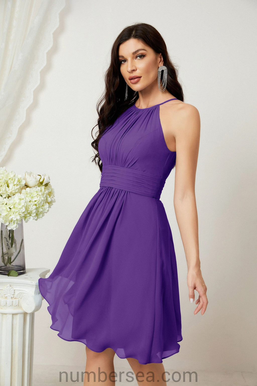 Halter Homecoming Dresses Formal Evening Party Cocktail Dress 28011 by numbersea