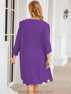 Sunnderly Mother of The Bride Dresses Prom Dress Casual Pleated Dress SY28065 by numbersea