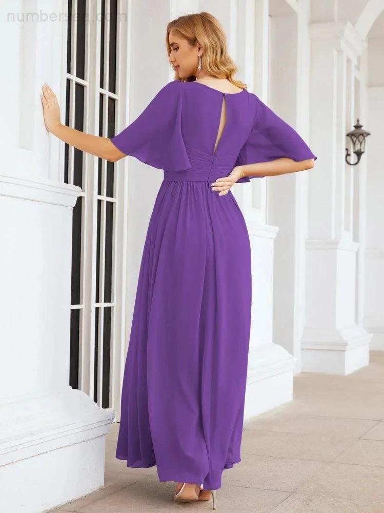 Numbersea Bridesmaid Dresses for Women Wedding Long Party Prom Dress 28068 by numbersea