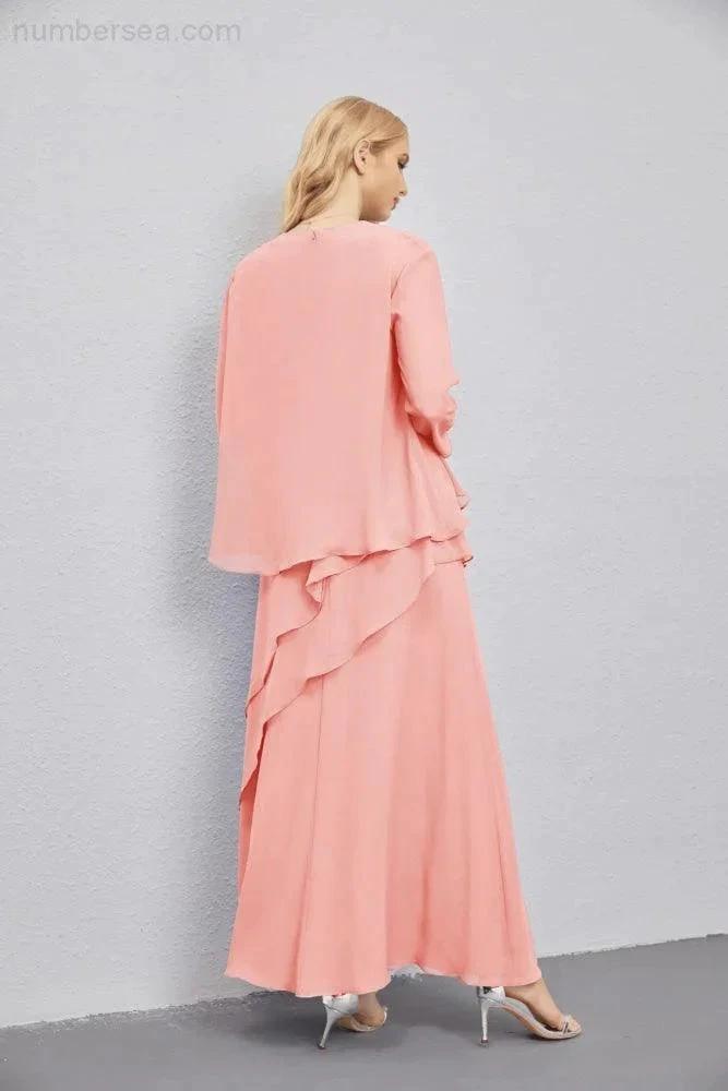 Mother of Bride Dresses with Open Front Lightweight Cardigan Formal Prom Gown 28081 by numbersea