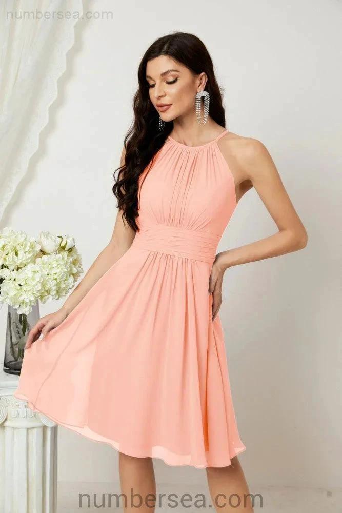 Halter Homecoming Dresses Formal Evening Party Cocktail Dress 28011 by numbersea