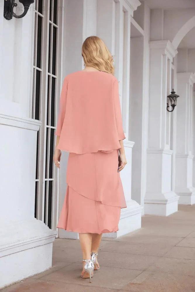Sunnderly Two-Piece A-line Mother of The Bride Dress Formal Party Gown Dress SY28072 by numbersea