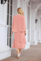 Sunnderly Two-Piece A-line Mother of The Bride Dress Formal Party Gown Dress SY28072 by numbersea