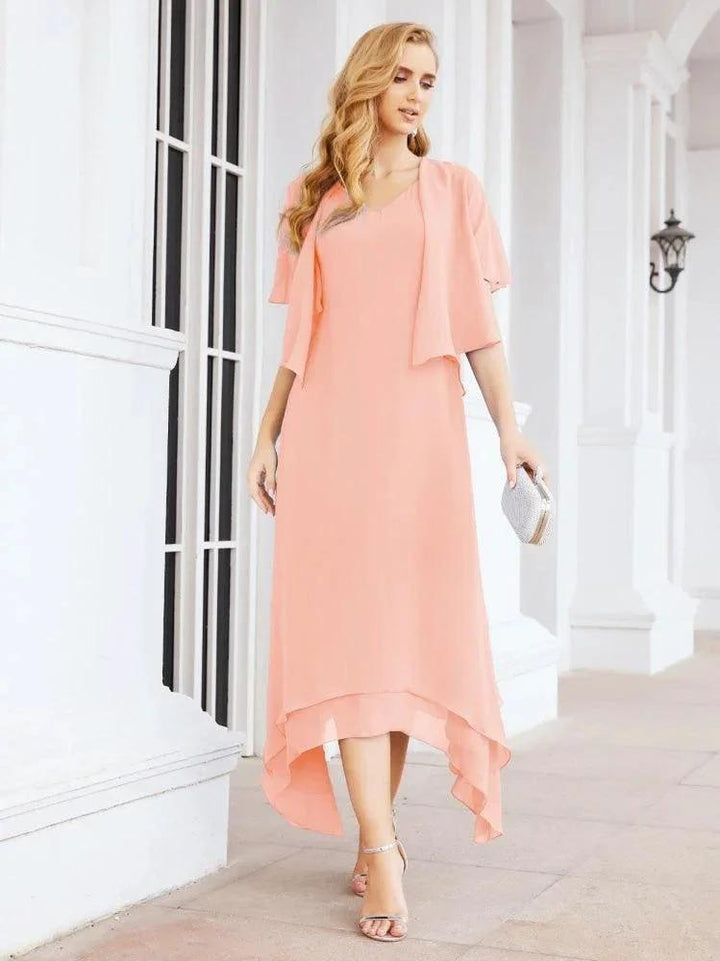 Sunnderly Two-Piece A-line Mother of The Bride Dress Formal Party Gown Dress SY28073 by numbersea