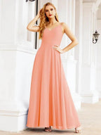 Numbersea Spaghetti Strap Bridesmaid Dresses V Neck Butterfly Back Fromal Evening Party Prom Gown 28036 by numbersea