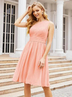 Numbersea Homecoming Dress One Shoulder Pleated Short Formal Prom Gowns 28046 by numbersea