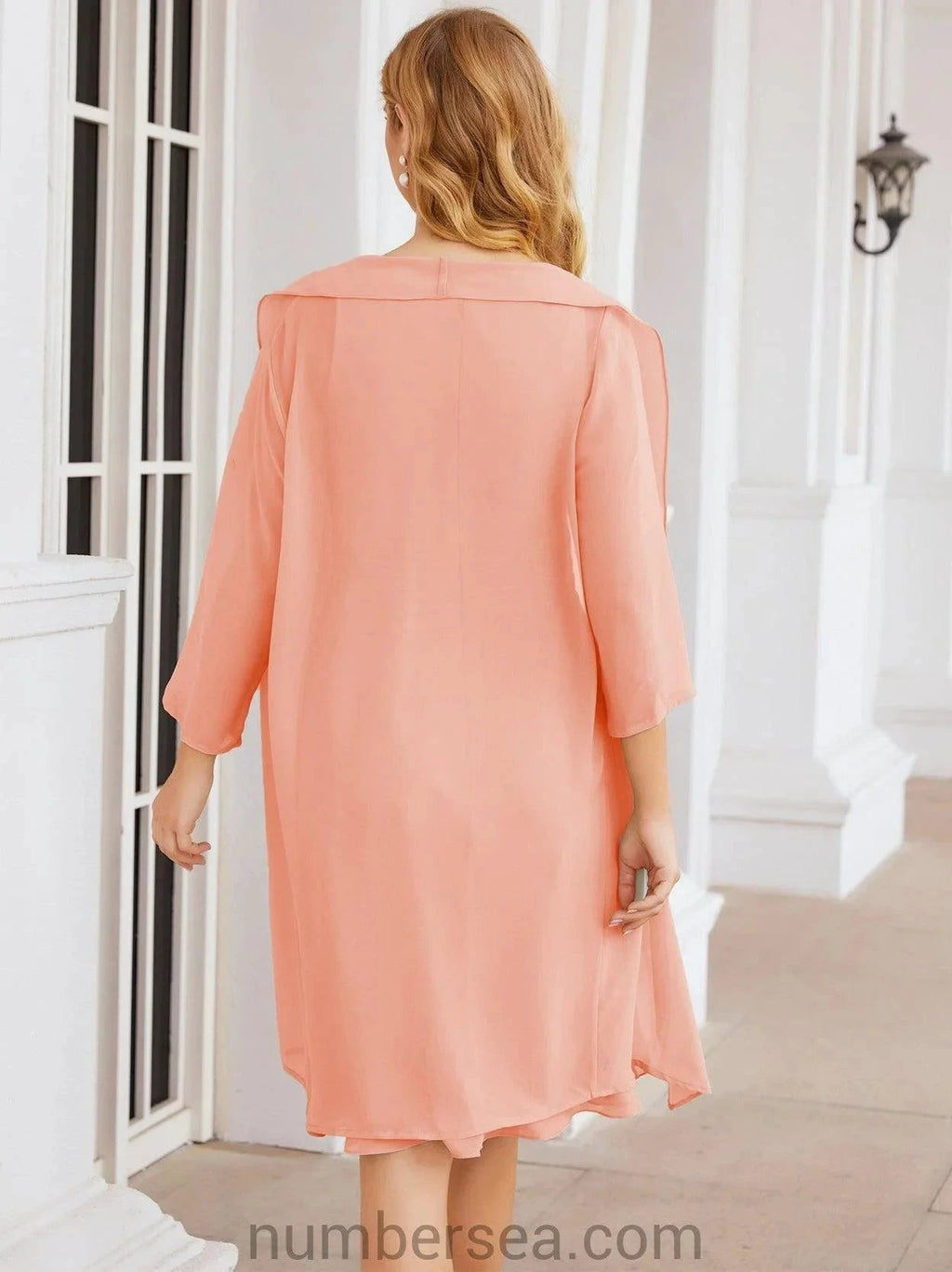 Sunnderly Mother of The Bride Dresses Prom Dress Casual Pleated Dress SY28065 by numbersea