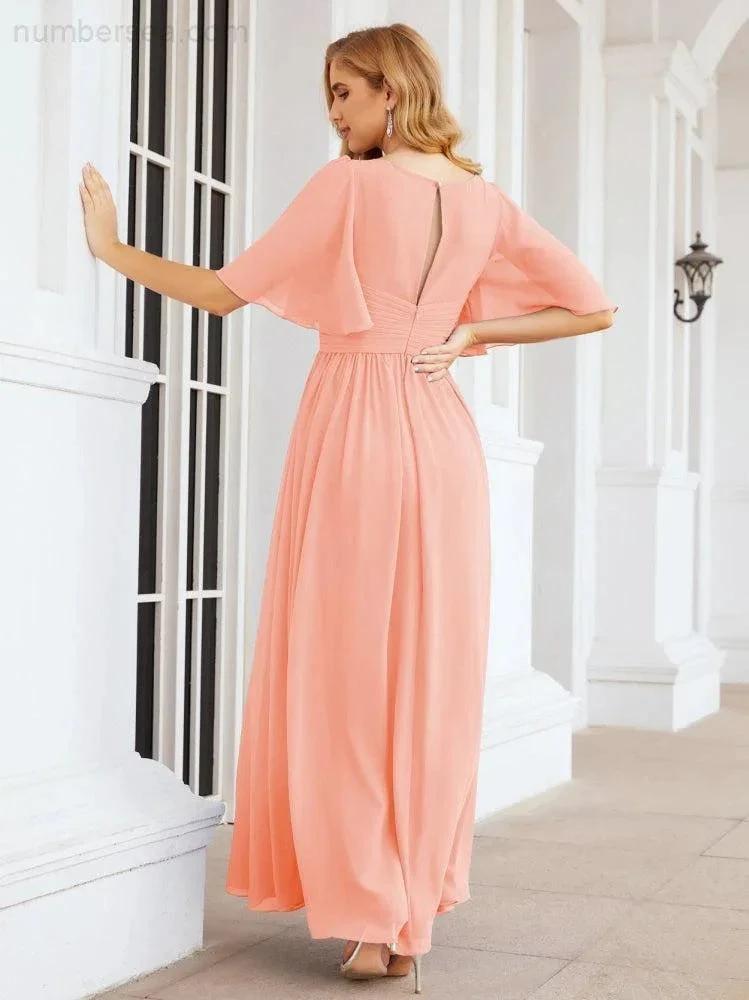 Numbersea Bridesmaid Dresses for Women Wedding Long Party Prom Dress 28068 by numbersea