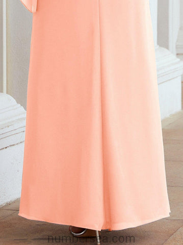Sunnderly Formal Party Gown Dress Long Mother of The Bride Dresses with Ruffle Cape SY28026