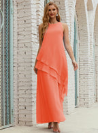 Chiffon Long Plus Size Mother of Bride Dresses Formal Bridesmaid Prom Gown SY28019