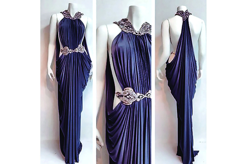 Einzigartiges Ballkleid, rückenfreies Ballkleid, Perlenbesetztes Ballkleid, modisches Ballkleid, sexy Partykleid, Abendkleid im neuen Stil, S22777