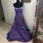 Gorgeous Purple Beaded A Line Evening Gown Spaghetti Straps Party Prom Dress Y7955 by simplepromdress