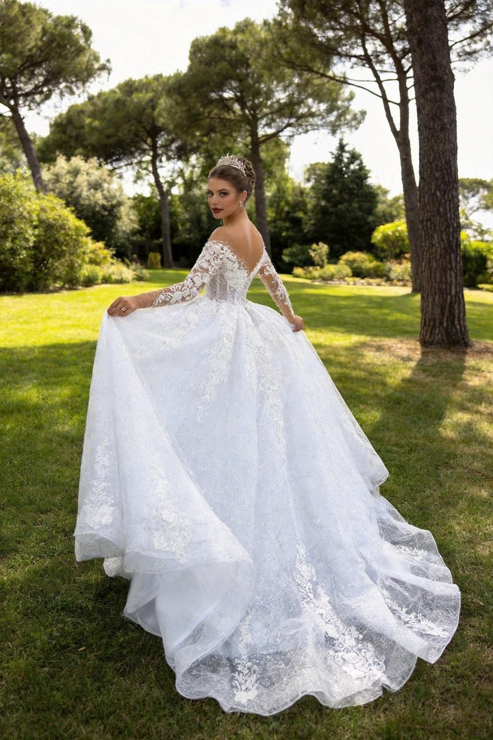 2025 Luxury Muslim Wedding Dress Women&