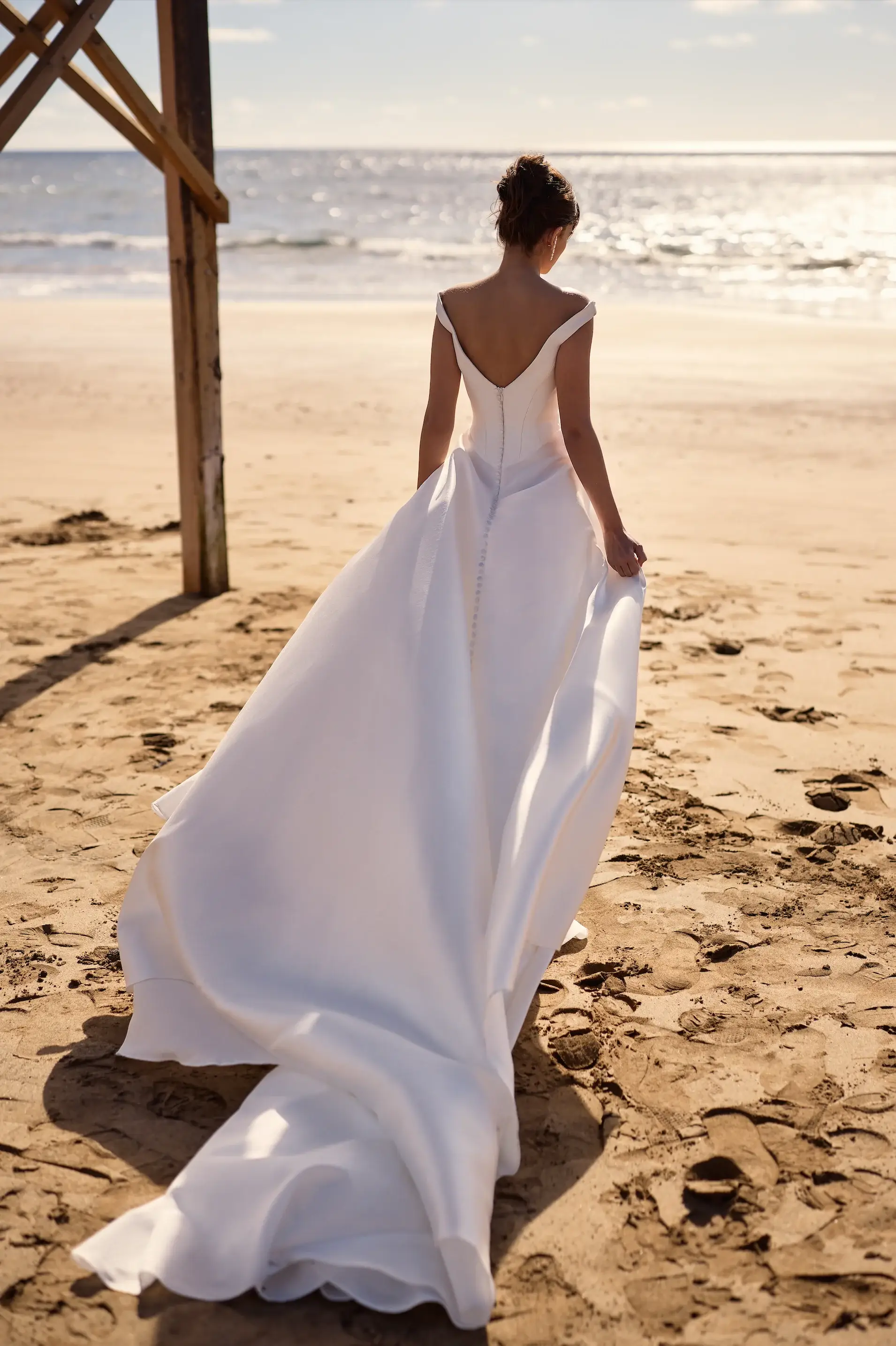Sweetheart Ruffles Tulle A-line Wedding Dress Bride Gowns WD114 by pgmdress