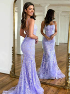 Sylvia |Mermaid Scoop Lace Prom Dress by KissProm