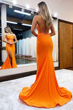 Lexi |Mermaid One Shoulder Beaded Jersey Prom Dress with Beading by KissProm