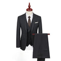 Men's black flat collar suit jacket, exquisite groom's suit, wedding suit, formal dress, groomsman's suit customization by 男装