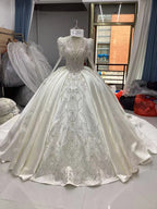 H-26010 Crystal Embroidered Ball Gown Wedding Dress (ZD17544)