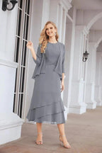 Sunnderly Two-Piece A-line Mother of The Bride Dress Formal Party Gown Dress SY28072 by numbersea