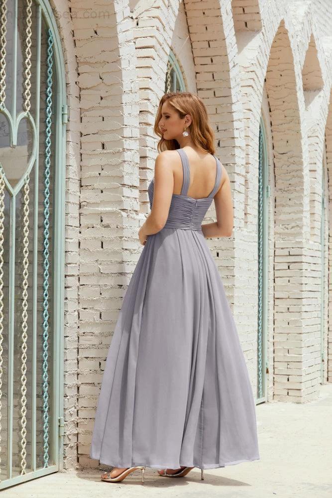 Halter Bridesmaid Dresses Formal Cocktail Prom Gown 28015 by numbersea
