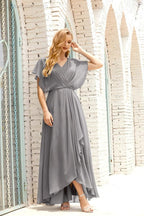 Numbersea Mother of The Bride Dresses Plus Size V-Neck Floor Length Formal Prom Dress for Wedding Guest 28020 by numbersea