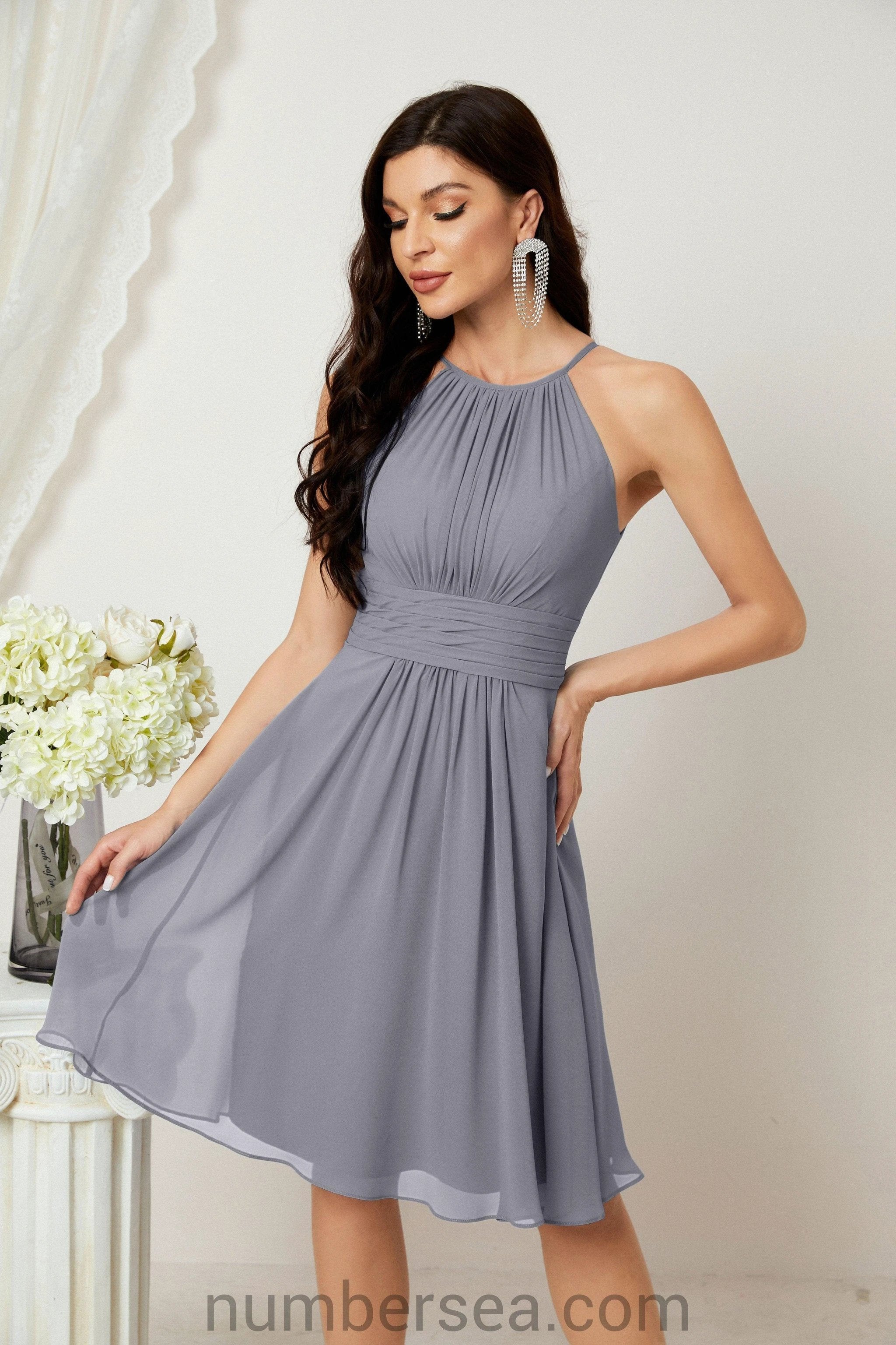 Halter Homecoming Dresses Formal Evening Party Cocktail Dress 28011 by numbersea