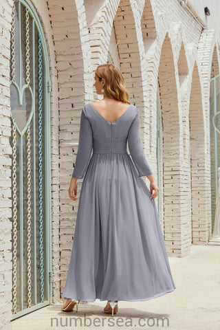 Numbersea Bridesmaid Dress Chiffon Formal Party Dress Evening Dress 28016