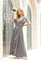 Numbersea Mother of The Bride Dresses Plus Size V-Neck Floor Length Formal Prom Dress for Wedding Guest 28020 by numbersea