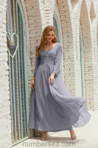 Numbersea Bridesmaid Dress Chiffon Formal Party Dress Evening Dress 28016 by numbersea