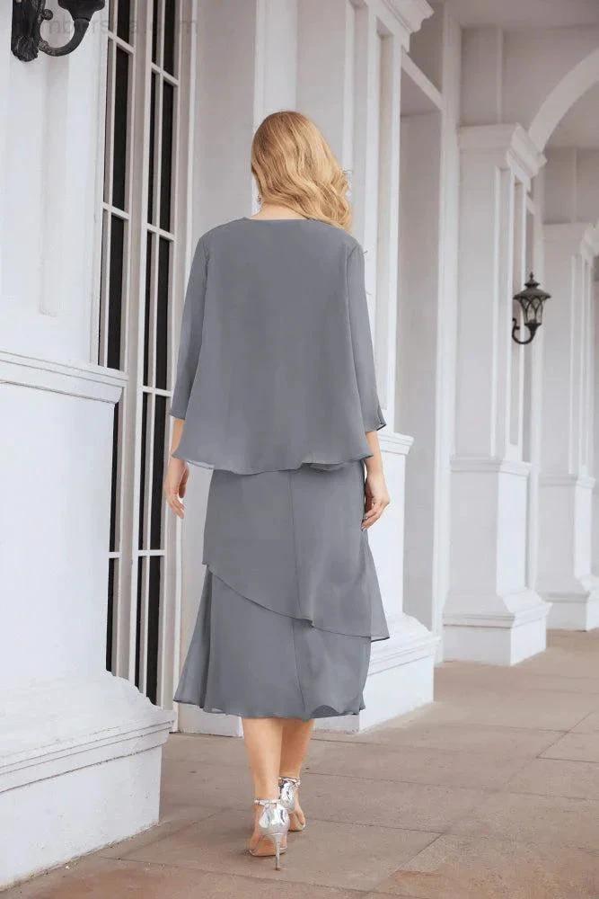 Sunnderly Two-Piece A-line Mother of The Bride Dress Formal Party Gown Dress SY28072 by numbersea