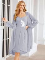 Sunnderly Mother of The Bride Groom Dresses Lace Appliques for Wedding Guest SY28066 by numbersea