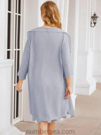 Sunnderly Mother of The Bride Dresses Prom Dress Casual Pleated Dress SY28065 by numbersea