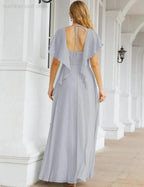 Numbersea Bridesmaid Dresses Backless Formal Prom Gowns for Evening Party Mother of The Bride Dress 28040 by numbersea