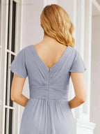 Numbersea Formal Prom Gowns for Mother of The Bride Cap Sleeves Bridesmaid Dress 28047 by numbersea