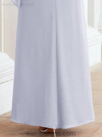Sunnderly Formal Party Gown Dress Long Mother of The Bride Dresses with Ruffle Cape SY28026 by numbersea