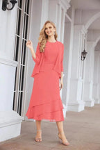 Sunnderly Two-Piece A-line Mother of The Bride Dress Formal Party Gown Dress SY28072 by numbersea