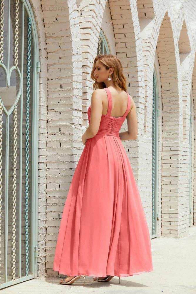 Halter Bridesmaid Dresses Formal Cocktail Prom Gown 28015 by numbersea