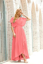 Numbersea Mother of The Bride Dresses Plus Size V-Neck Floor Length Formal Prom Dress for Wedding Guest 28020 by numbersea