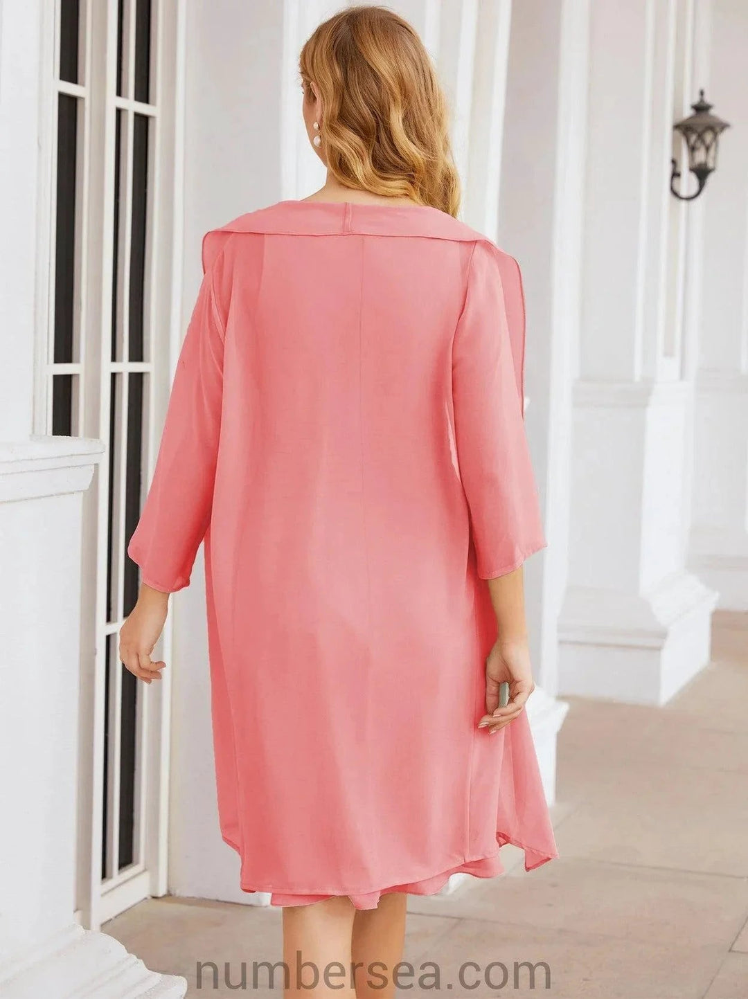 Sunnderly Mother of The Bride Dresses Prom Dress Casual Pleated Dress SY28065 by numbersea