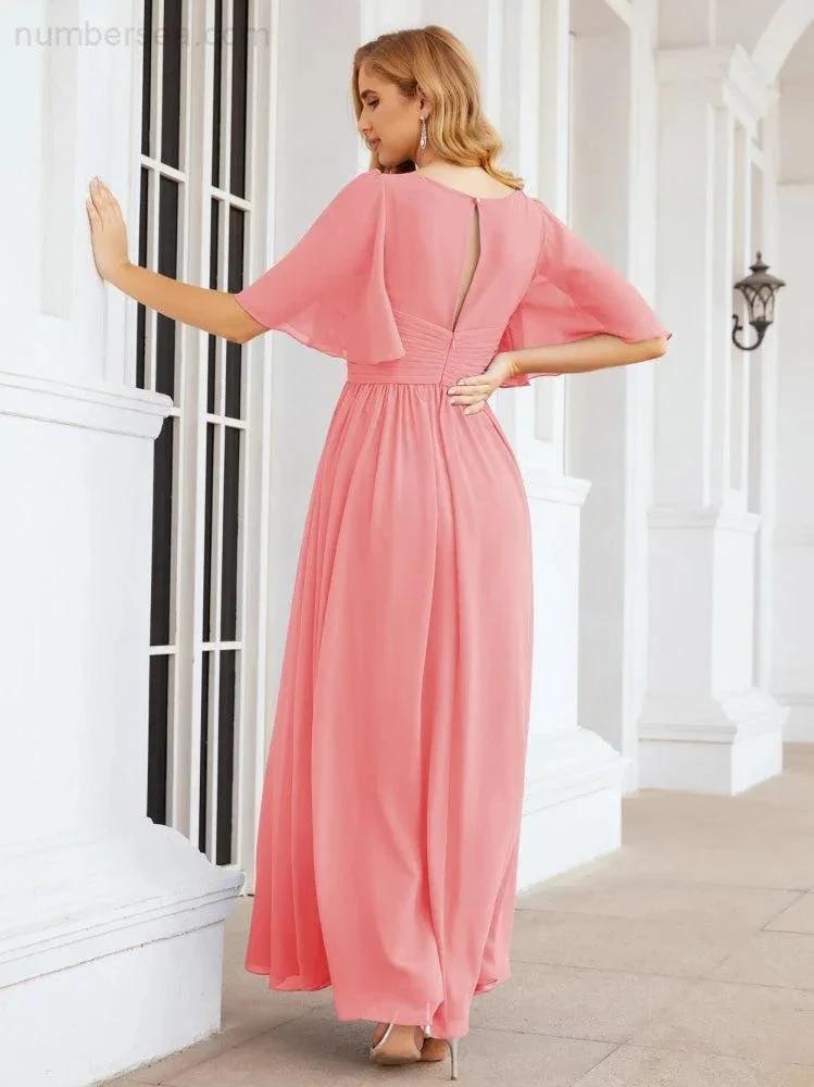 Numbersea Bridesmaid Dresses for Women Wedding Long Party Prom Dress 28068 by numbersea