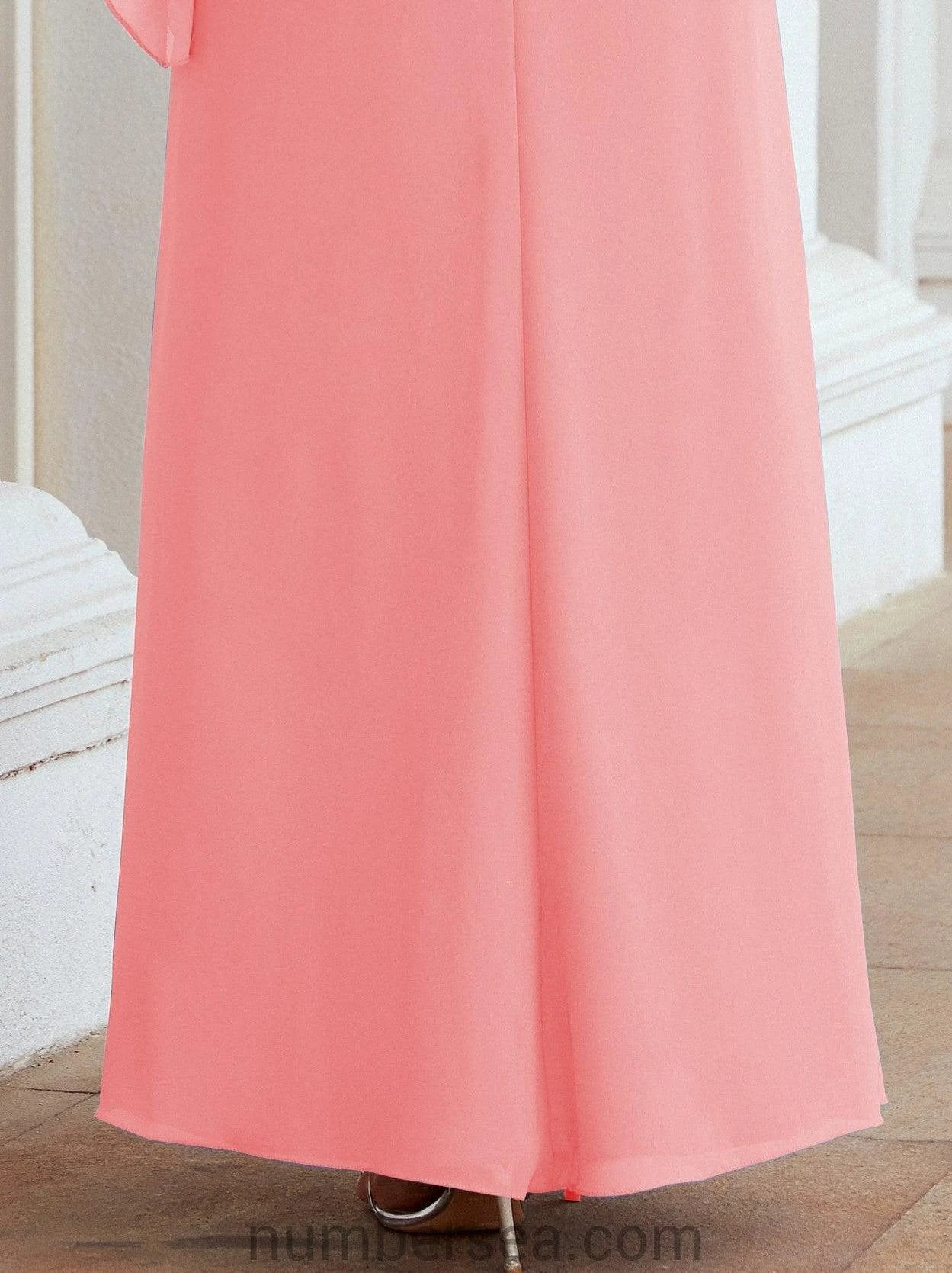Sunnderly Formal Party Gown Dress Long Mother of The Bride Dresses with Ruffle Cape SY28026 by numbersea