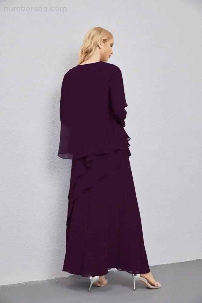 Mother of Bride Dresses with Open Front Lightweight Cardigan Formal Prom Gown 28081 by numbersea