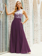 Lace Bridesmaid Dress Floor Length Evening Gowns with Pockets 28017 by numbersea