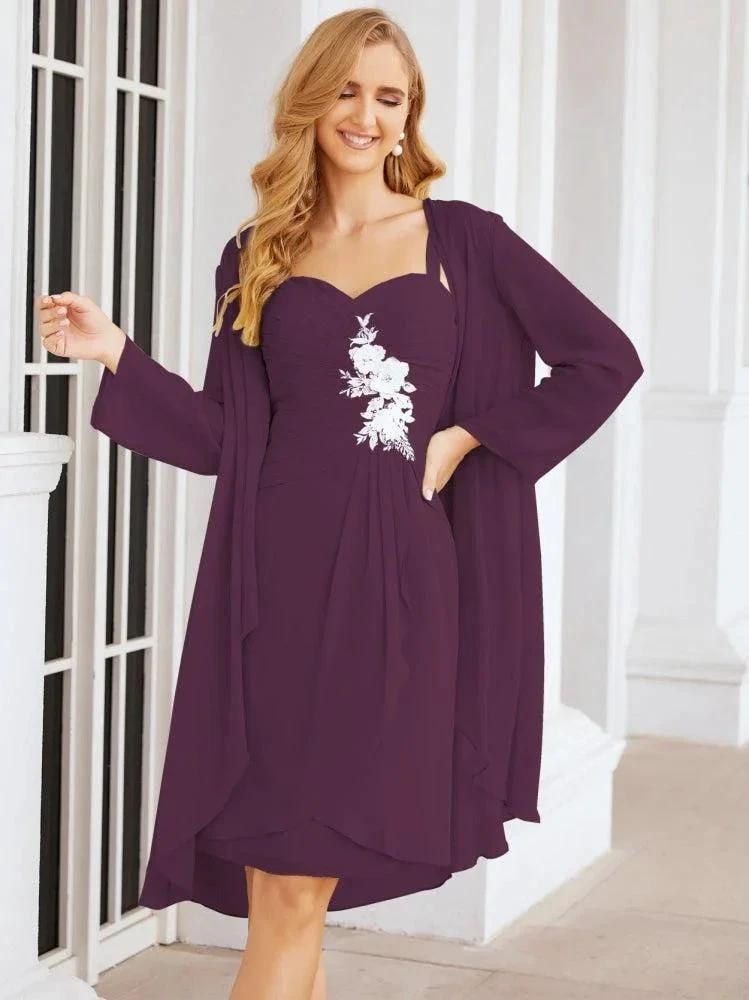 Sunnderly Mother of The Bride Groom Dresses Lace Appliques for Wedding Guest SY28066 by numbersea